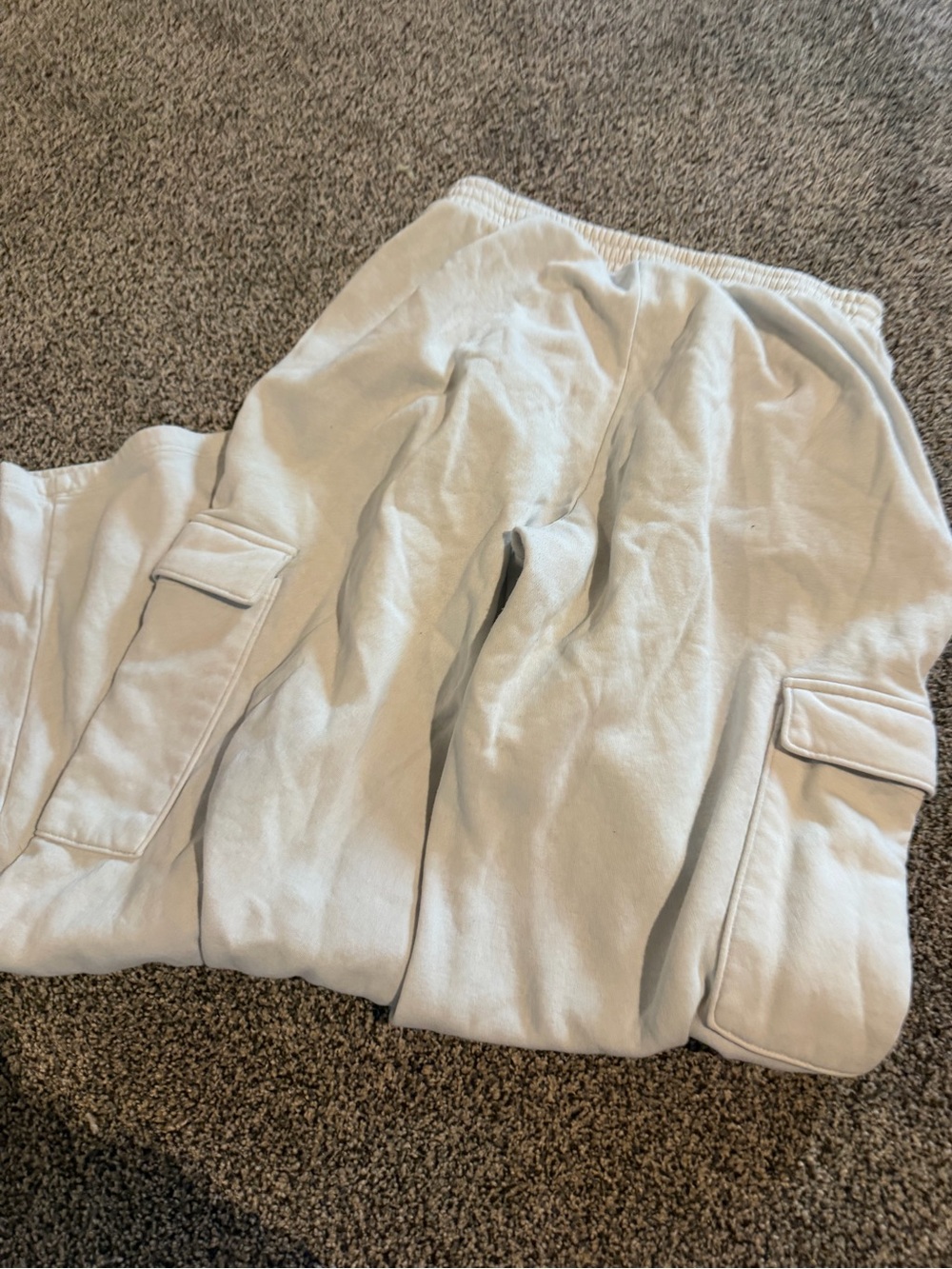 Light Beige Cargo Sweatpants - Picture 4 of 4